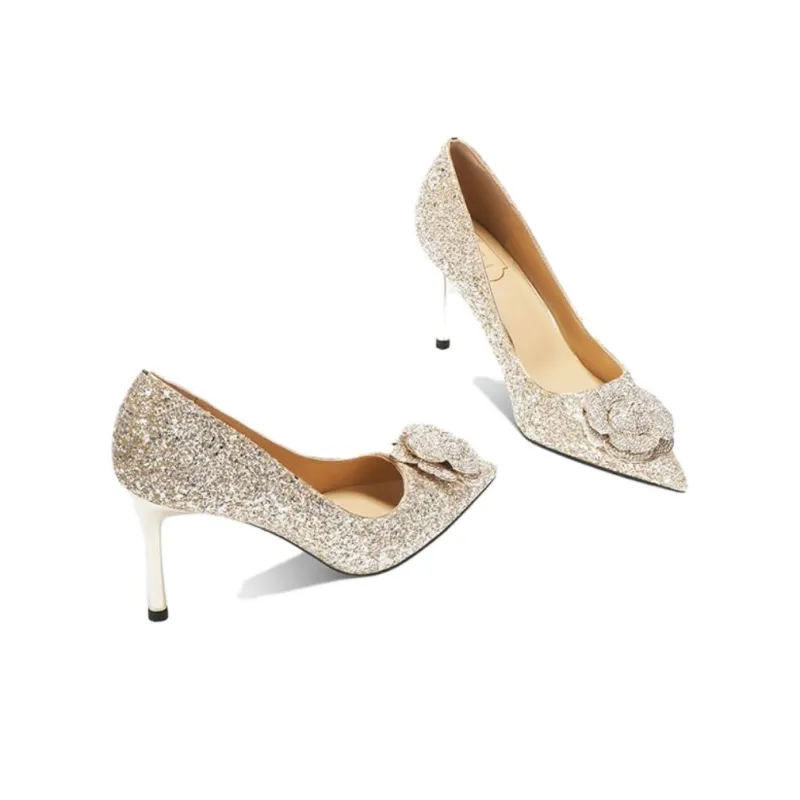 Zubumei Slim Heel High Heels 8cm Women's-8