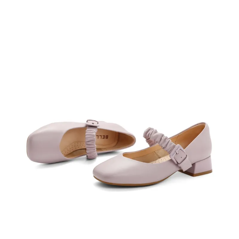 BELLE Chunky Heel High Heels 3.5cm Women's-10
