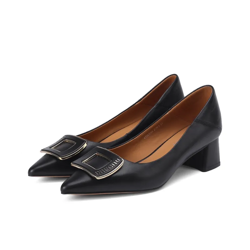 VEDULLAR Chunky Heel High Heels 4.5cm Women's-2