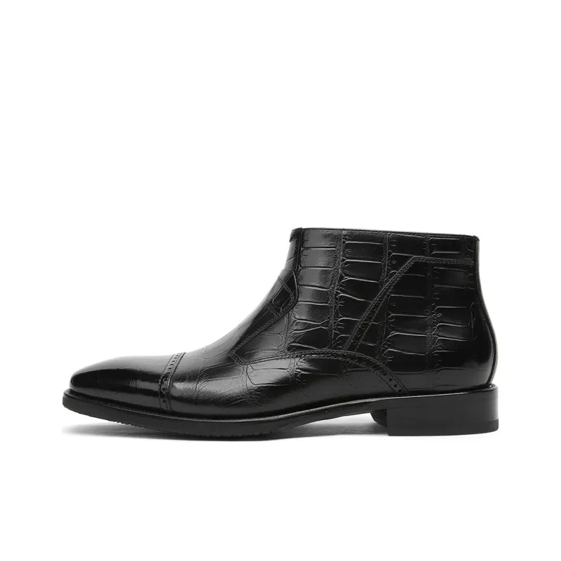 CROWN Chelsea Boots Men's Black-0