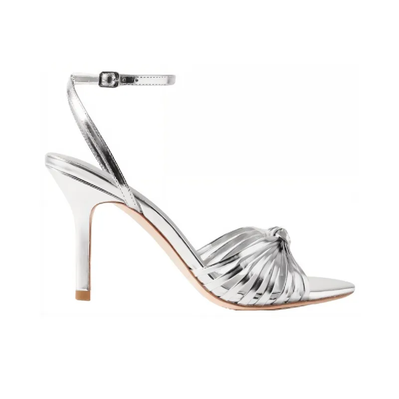 Loeffler Randall Strap Sandals Women's Silver-1
