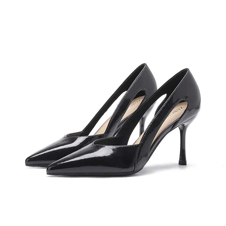 Zubumei Slim Heel High Heels 8cm Women's-1