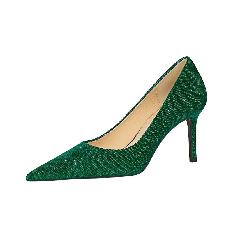 QITUMAUL Slim Heel High Heels Women's-13