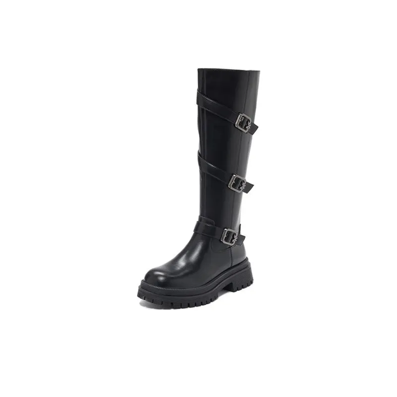 15 MINS Knee-high Boots 5cm Women's-5
