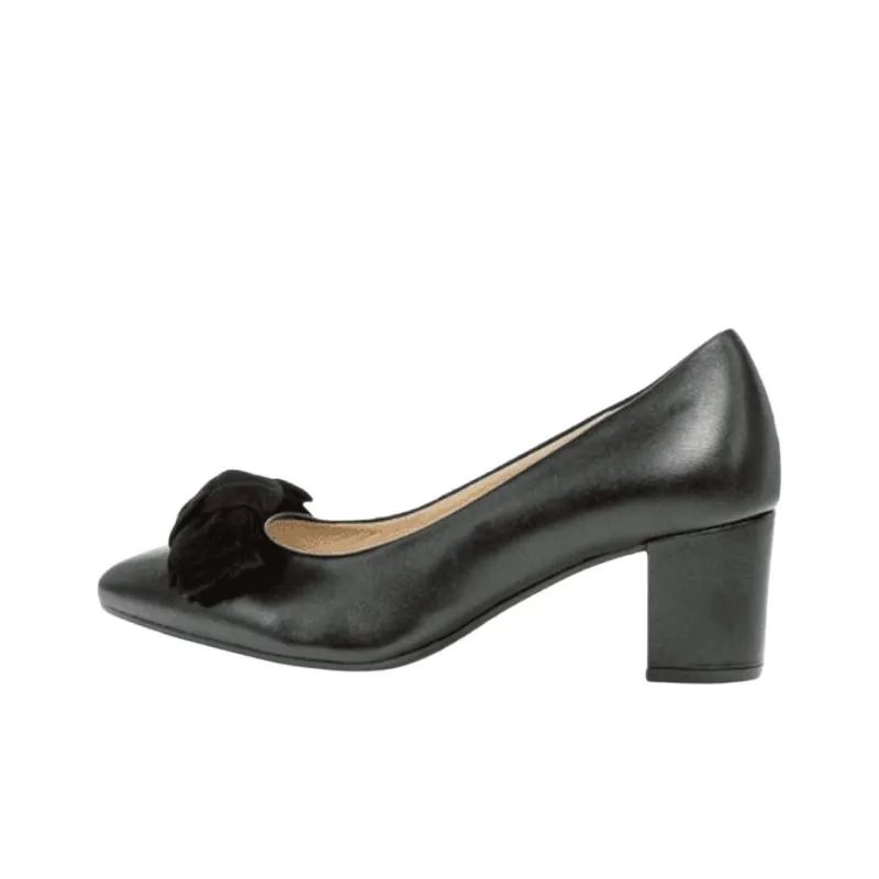 Gabor Chunky Heel High Heels 5.5cm Women's Black-3