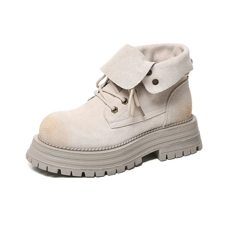 POOQ Short Martin Boot 5CM Women's-1