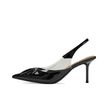 73Hours Waltz Slim Heel High Heels 7.5cm Women's Black