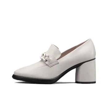 Ecco Block Heel High Heels 6.5cm Women's Lime Gray