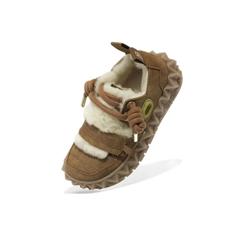 OETZI Ice Mountain Series 10 Ice Man Oz Warm Height Increasing Slip-Resistant Ankle-Length Snow Boots Unisex Brown-3