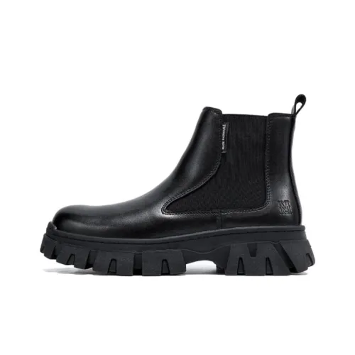 FAIRWHALE Ankle Boots Men's Black