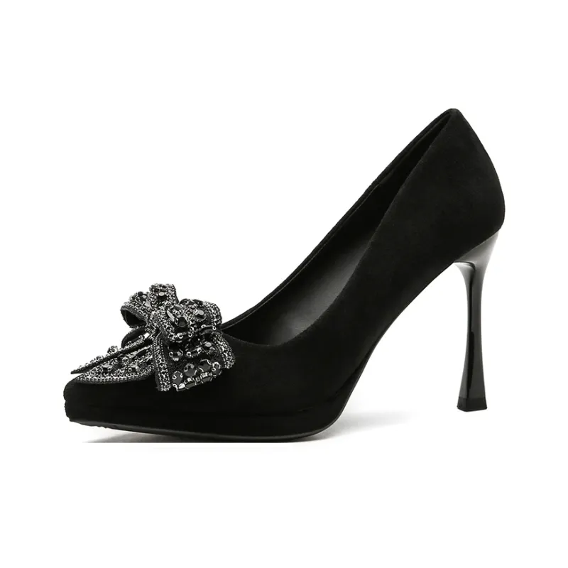 Lanza Slim Heel High Heels Women's Black-0
