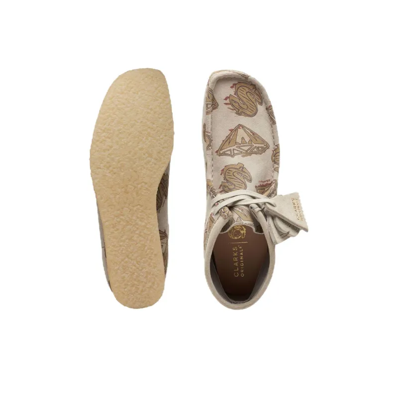clarks Originals Wallabee Boot Billionaire Boys Club Diamonds & Dollars Off White-3