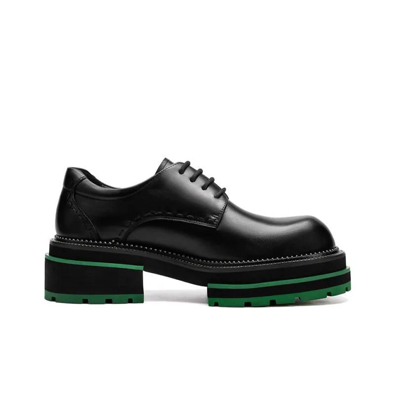 TUATARA Men's Casual Shoes Men Low Top Black/Black With Green Base-8
