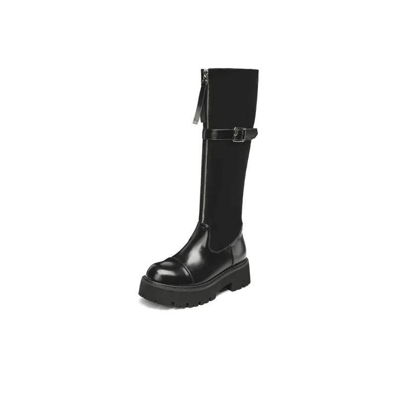 EBLAN Knee high Boots Women's Black-1