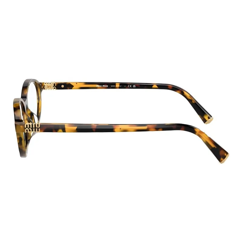 MIU MIU Acetate Oval Eyeglass Frames Women's Tortoiseshell-3