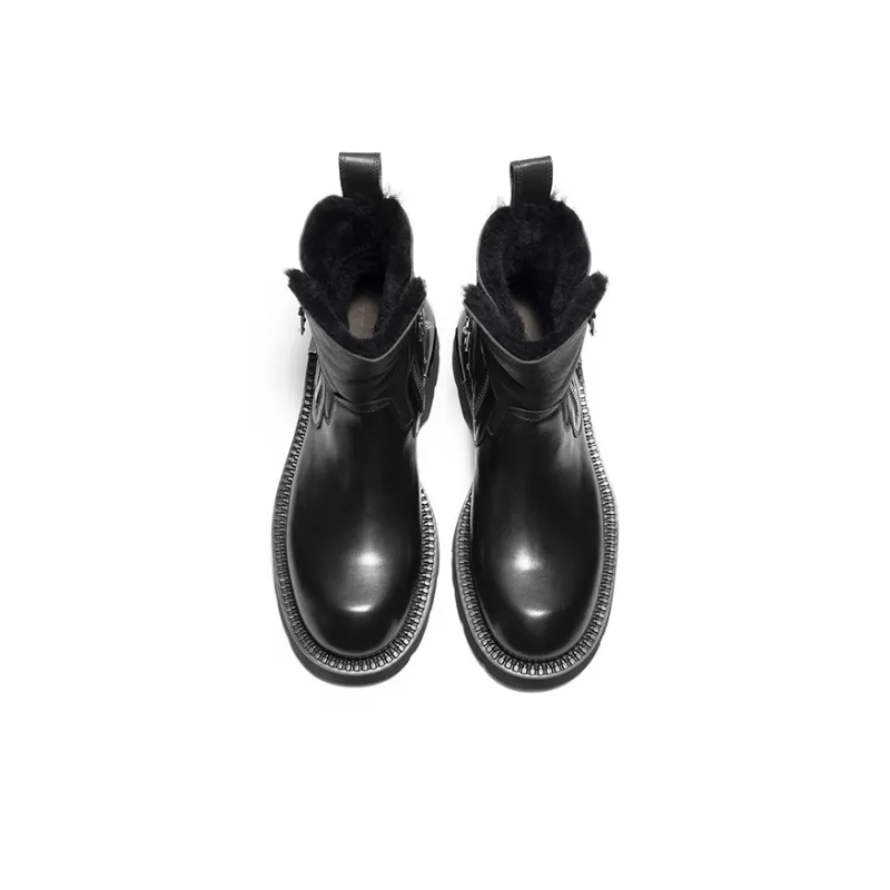 Viplander Ankle Boots Platform Men's Black-2
