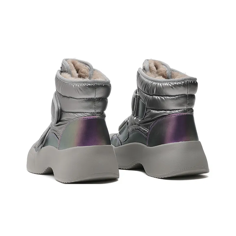 Devanro Warm Height Increasing Wear-Resistant Slip-Resistant Short Snow Boots Women's-9