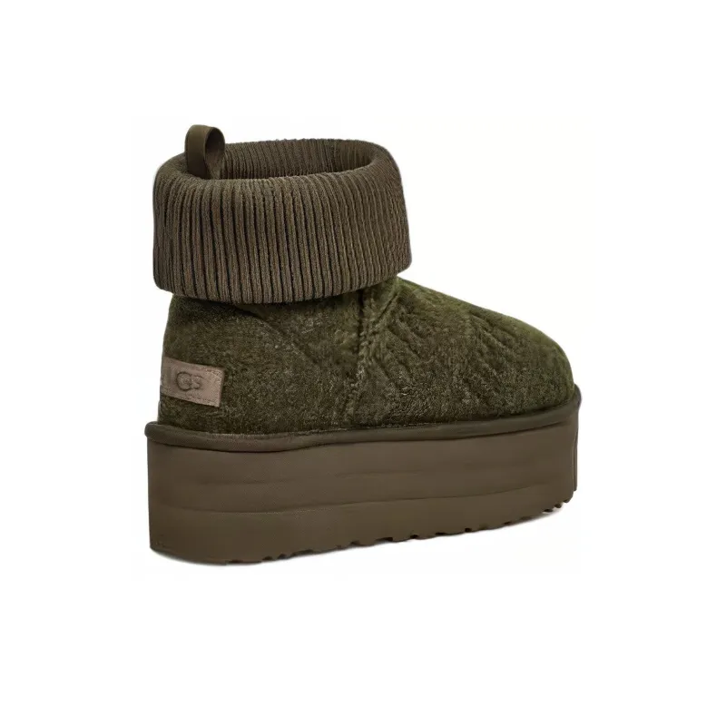 UGG Classic Mini Platform Felted Boot Forest Night Women's-2