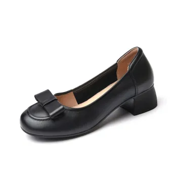 Cigna Chunky Heel High Heels 4.1cm Women's