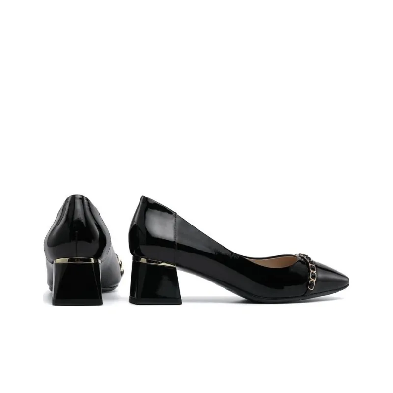 Chrisdien Deny Block Heel High Heels 5cm Women's Black-3