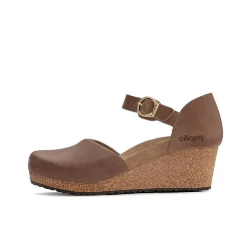 Birkenstock Wedge Heel High Heels Women's Brown
