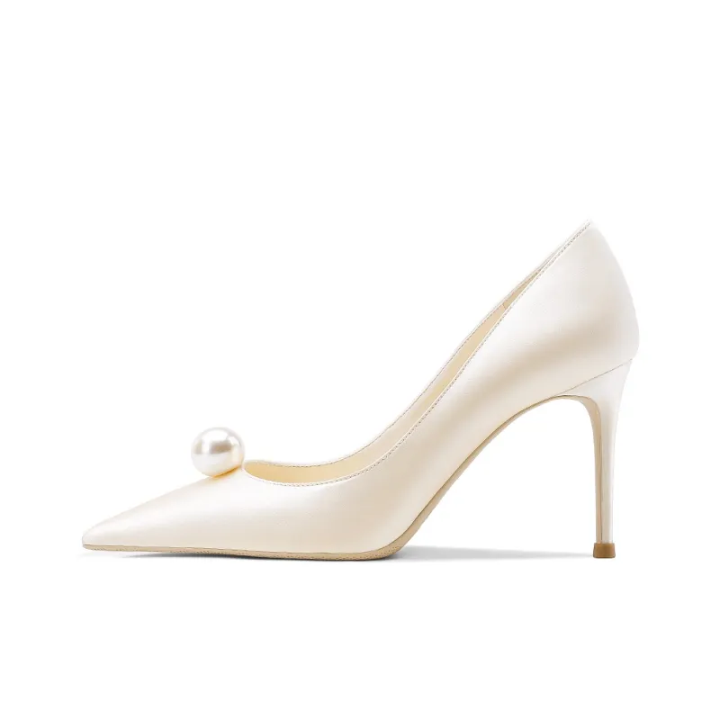 ROSE CASTLE High Heels Women's White-2