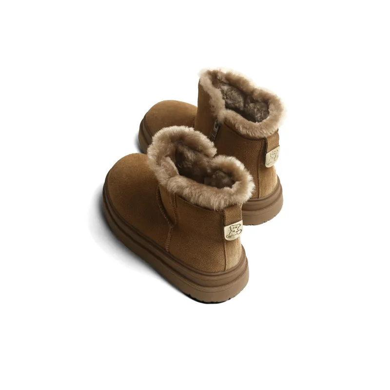 CHENTER KATER Warm Short Snow Boots Women's Yellow-2