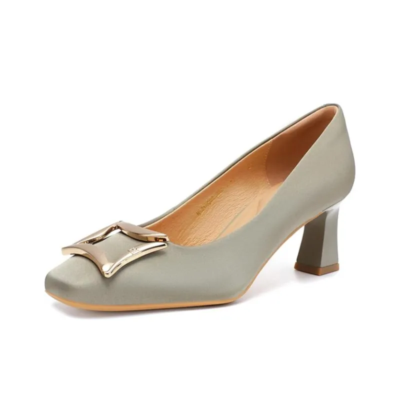 HARSON Chunky Heel High Heels 6cm Women's-4