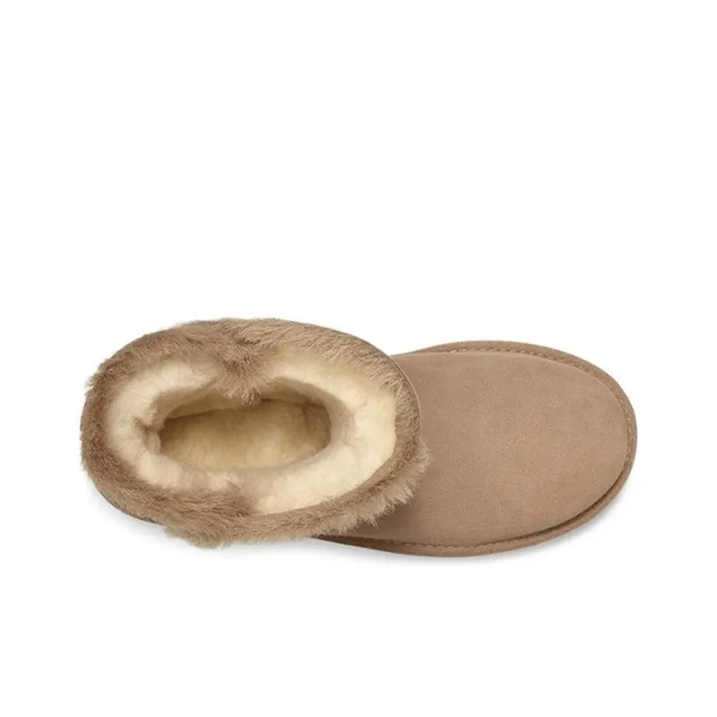 UGG Classic Short Fluff High Low Fleece Lined Stay Warm Cozy Women's-4