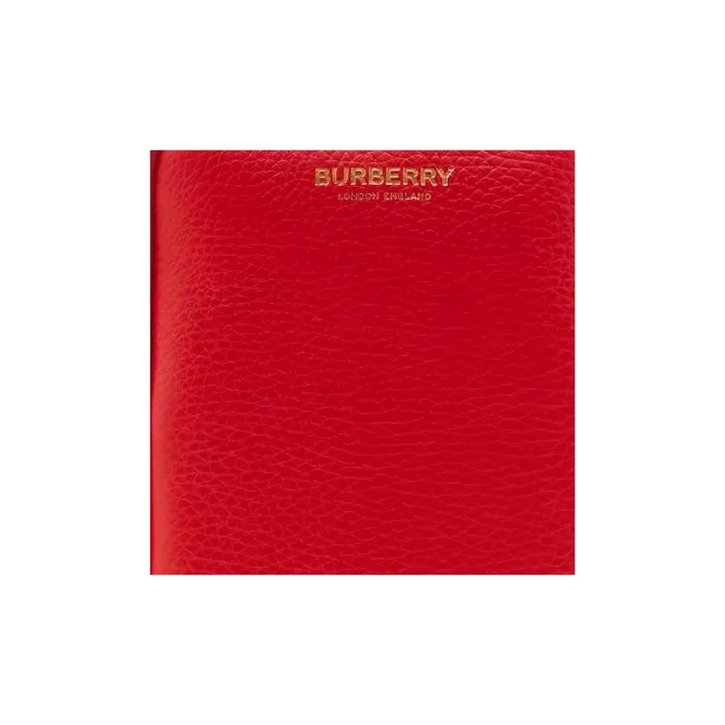 Burberry Grained Calfskin Cell Phone Pouch Women's Bright Red-2