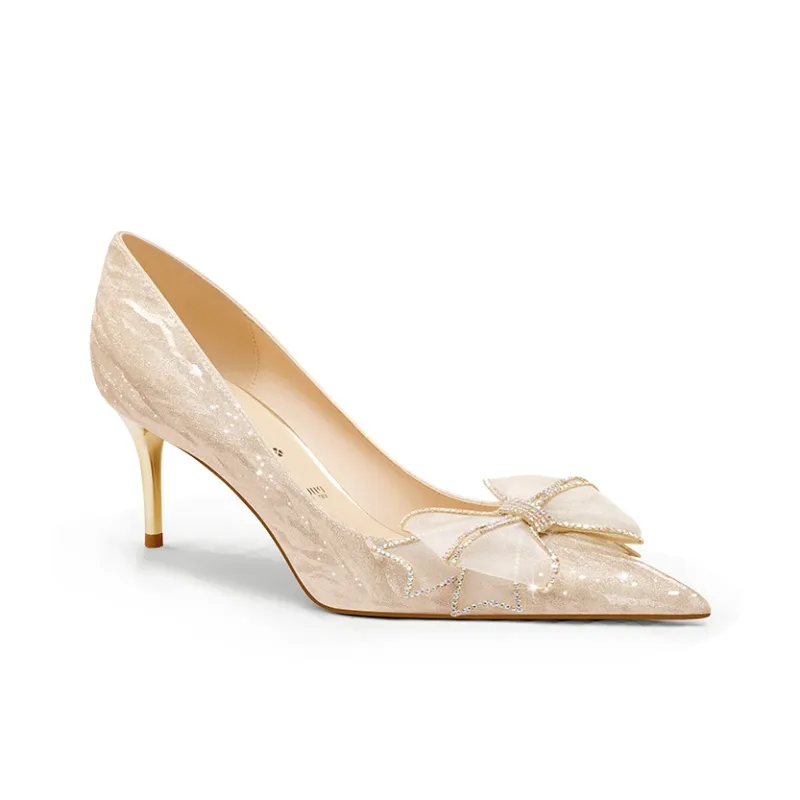 PJJUU High Heels Women's Gold/Silver-1