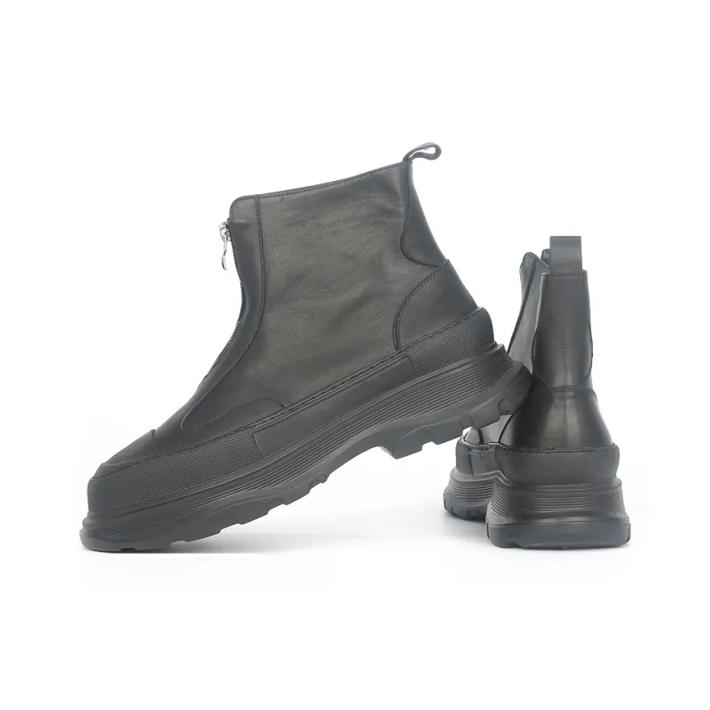 Thai Points Ankle Boots Men's Black-3