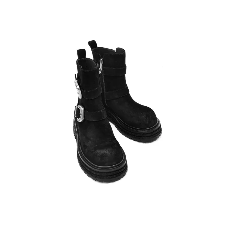 KMD Ankle Boots 6.5CM Women's Black-2