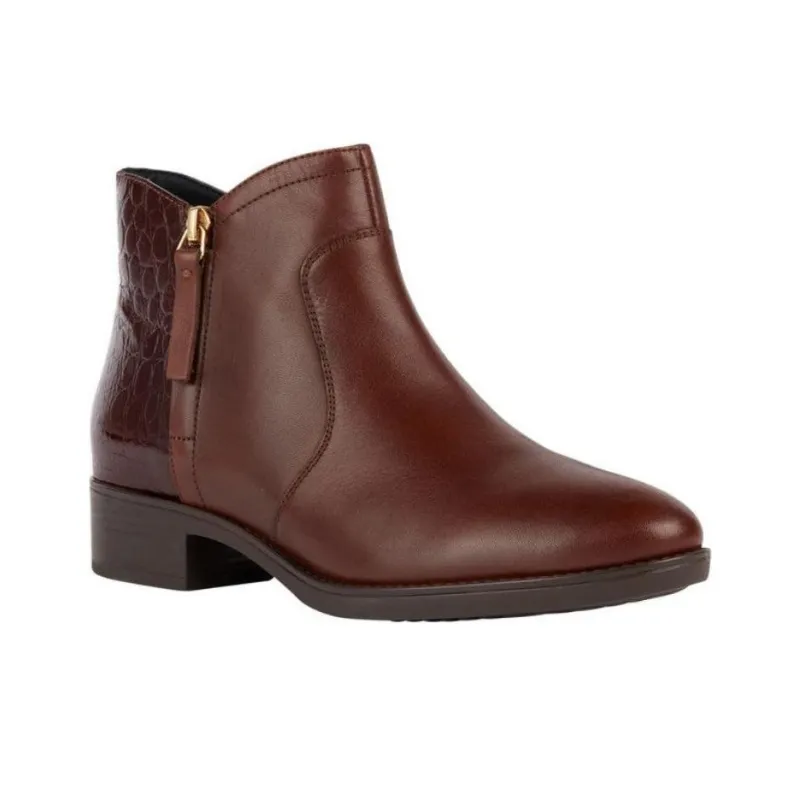 GEOX Felicity Ankle Boots 3.5cm Women's Brown-3
