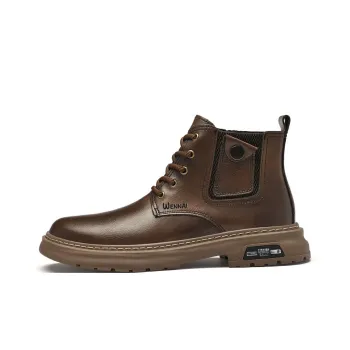 Wen Nai Short Martin Boot Men's Brown