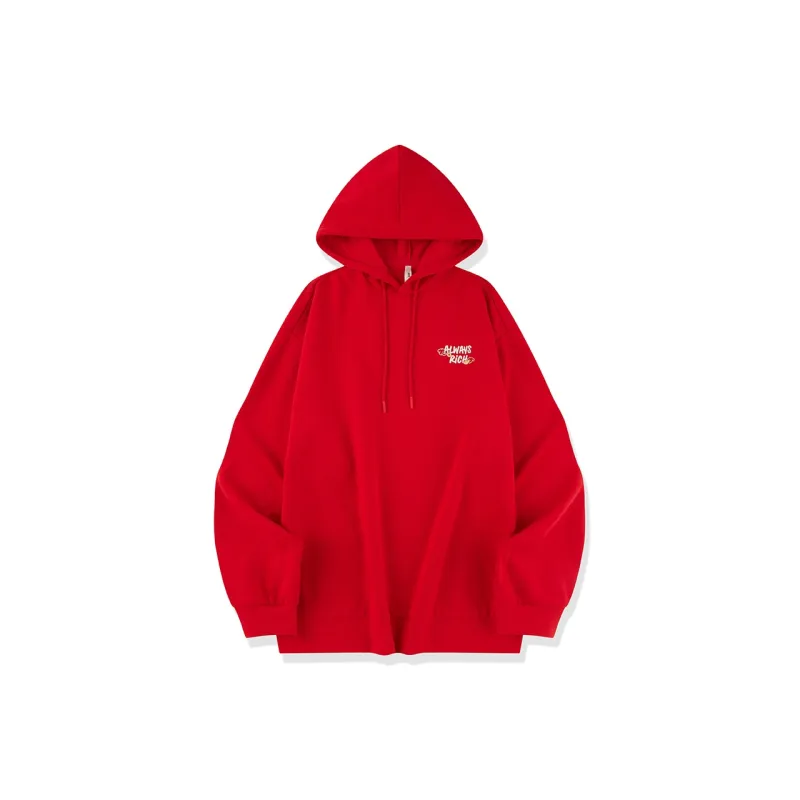 QIAODAN Sweatshirt Unisex Koi Fish Red-1