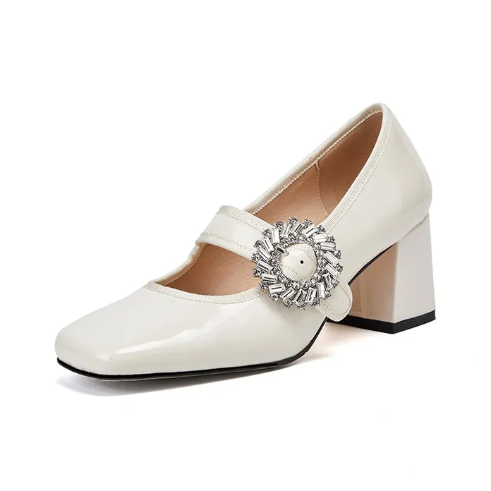 RAPHAEL SONA Chunky Heel High Heels 6.5cm Women's-6
