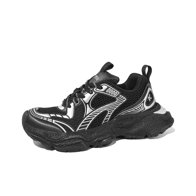 SK.TRIP Cushioned Wear-Resistant Supportive Lightweight Height Increasing Low-Top Running Shoes Unisex Titanium Gray-31