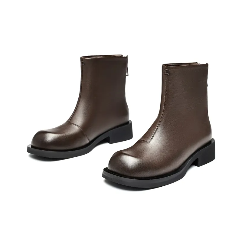 EBLAN Ankle Boots Women's Brown-2