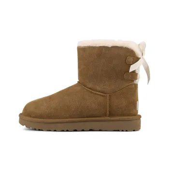 UGG Mini Continuity Bow Fleece Lined Brown Women's