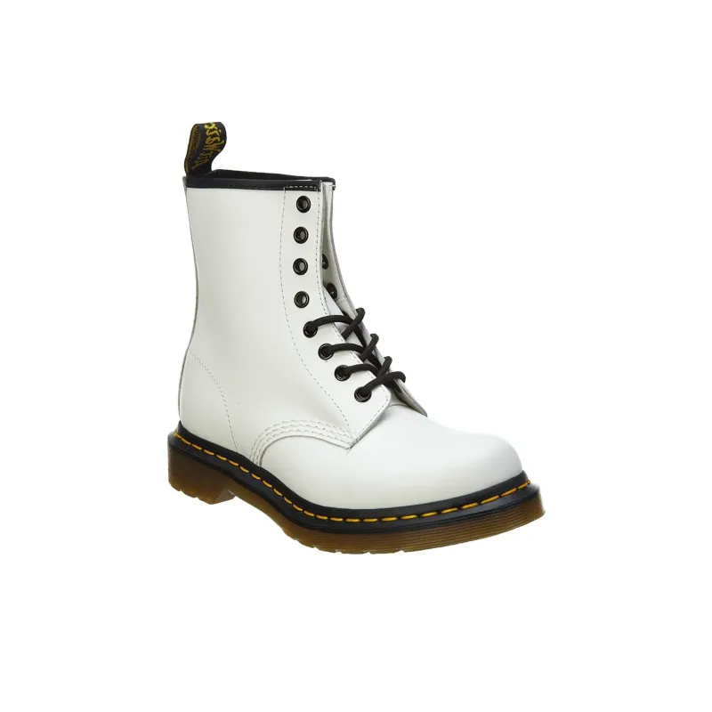 Dr.Martens 1460 Smooth Leather Lace Up Boots 'White' Women's-2