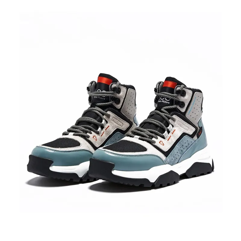 Lee Ankle Boots Men Light Gray/Silver Blue/Black-2