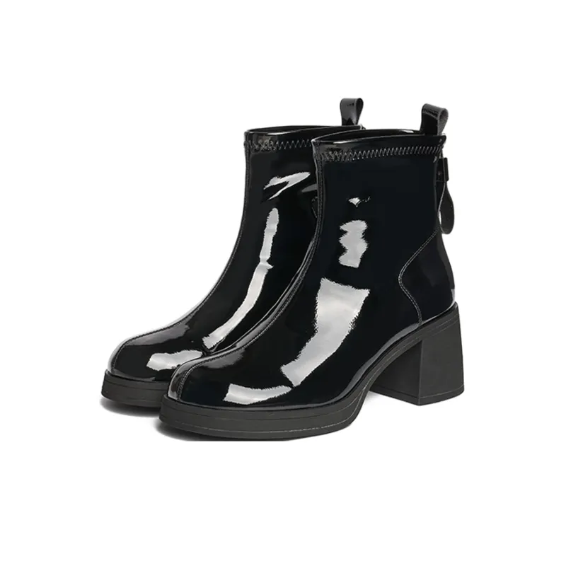 JOSINY Ankle Boots Women's Black/Yellow Green-2