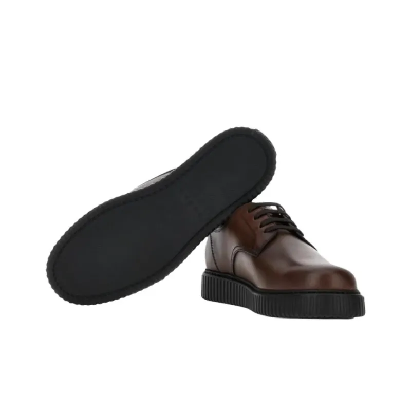 HOGAN H Stripes H677 Casual Shoes Men's Brown-4