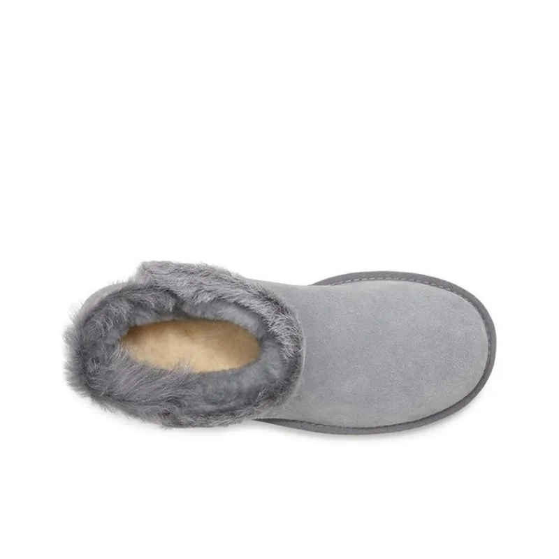 UGG Classic Mini Fluff High Low 'Blue Grey' Women's-4