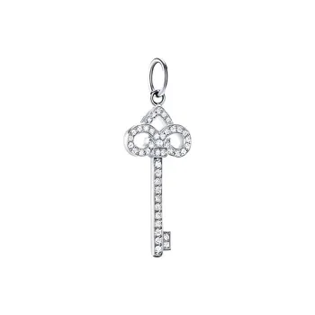 TIFFANY & CO. White Gold Charms / Pendants Women's Silver