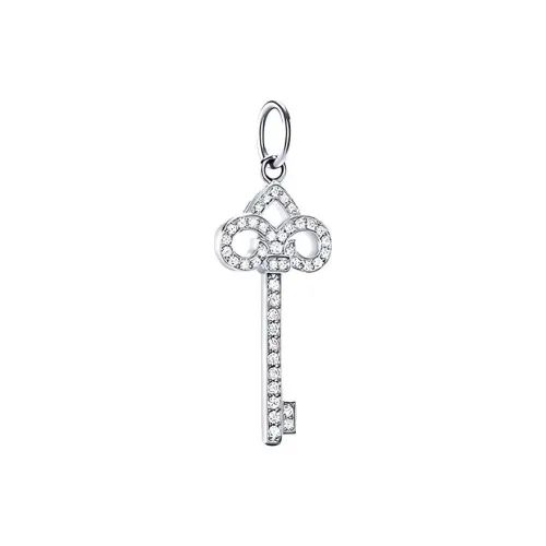 TIFFANY & CO. White Gold Charms / Pendants Women's Silver