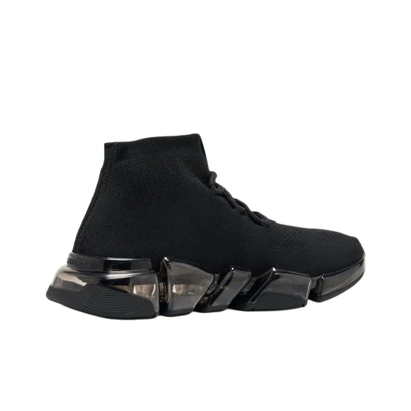 Balenciaga Speed 2.0 High Top Casual Shoes Women's Black-2