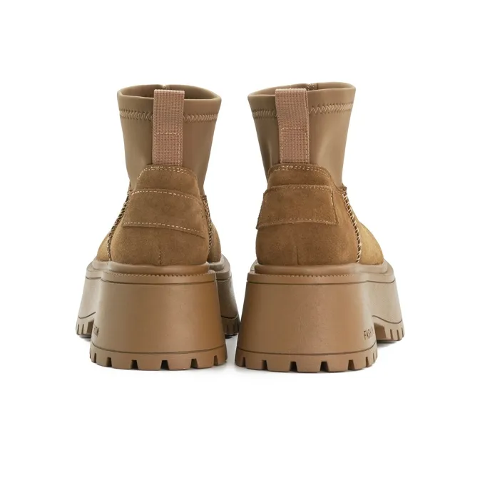 Little Sue Niche Design, Trendy Versatile, Lightweight, Commute, Martin Boots Ankle Boots Women's-4