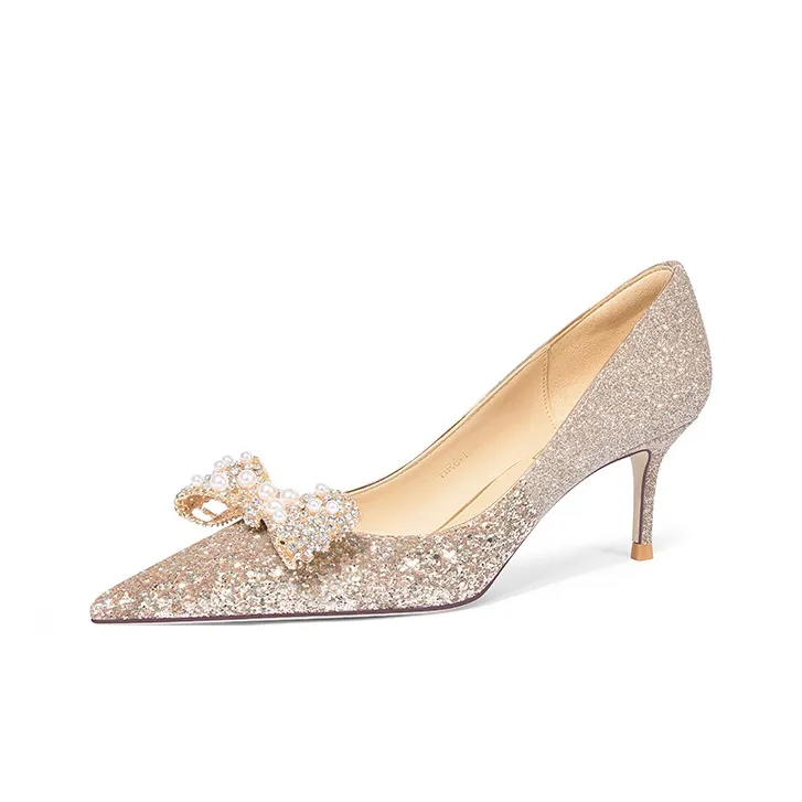 Holy Rose High Heels Women's Gold-5